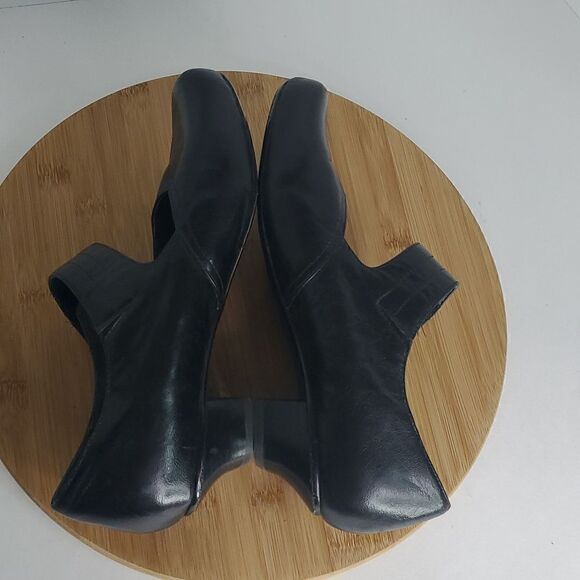 Portlandia Odessa Mary Jane Black Leather Shoes Women's Size 39WW - Picture 11 of 14